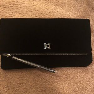 Good girl velvet clutch